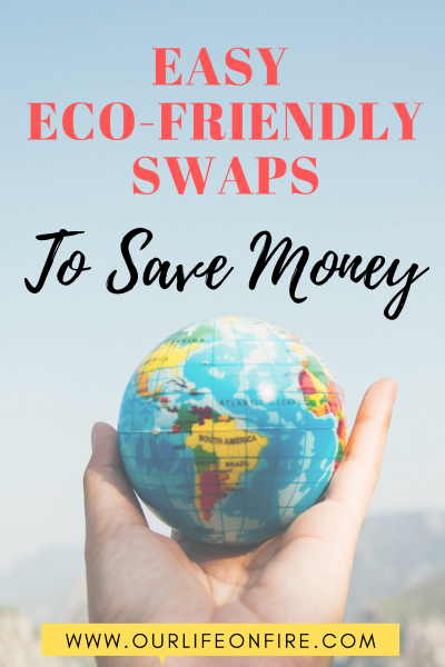 Eco-Friendly Swaps.  Hand Holding a Globe