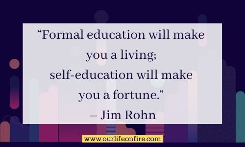 Jim Rohn Education Quote