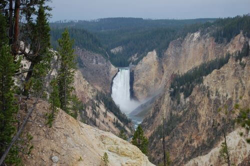 Waterfall in Yellowstone National Park