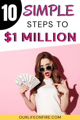 Woman wearing sunglasses has surprised look on her face while holding a lot of money in one hand